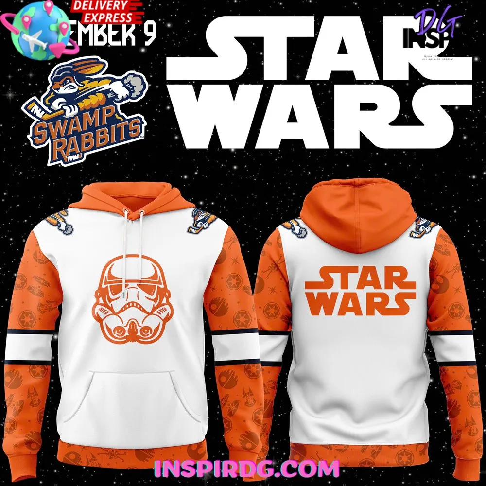 -Greenville Swamp Rabbits x Star Wars Night 2024 Hoodie