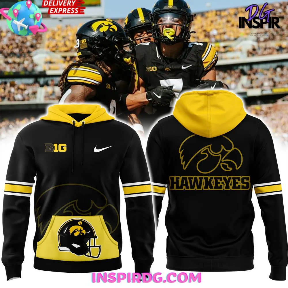 -Iowa Hawkeyes Big 10 Football Game Day Hoodie