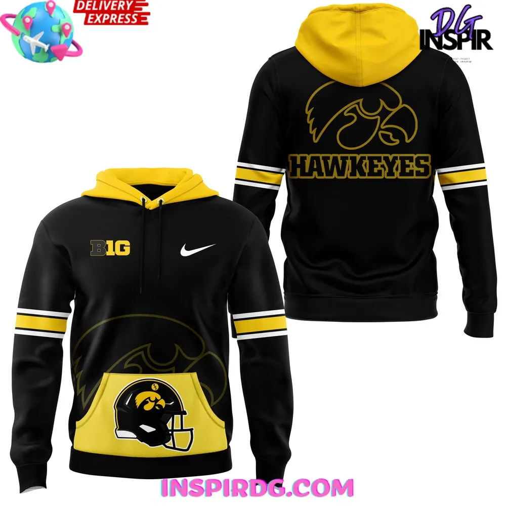 -Iowa Hawkeyes Big 10 Football Game Day Hoodie