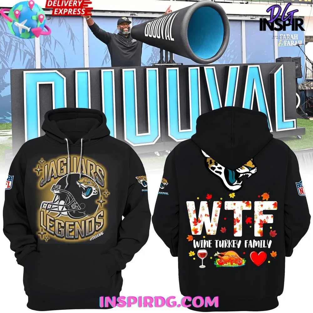 -Jacksonville Jaguars Wine Turkey Family Limited Edition Hoodie