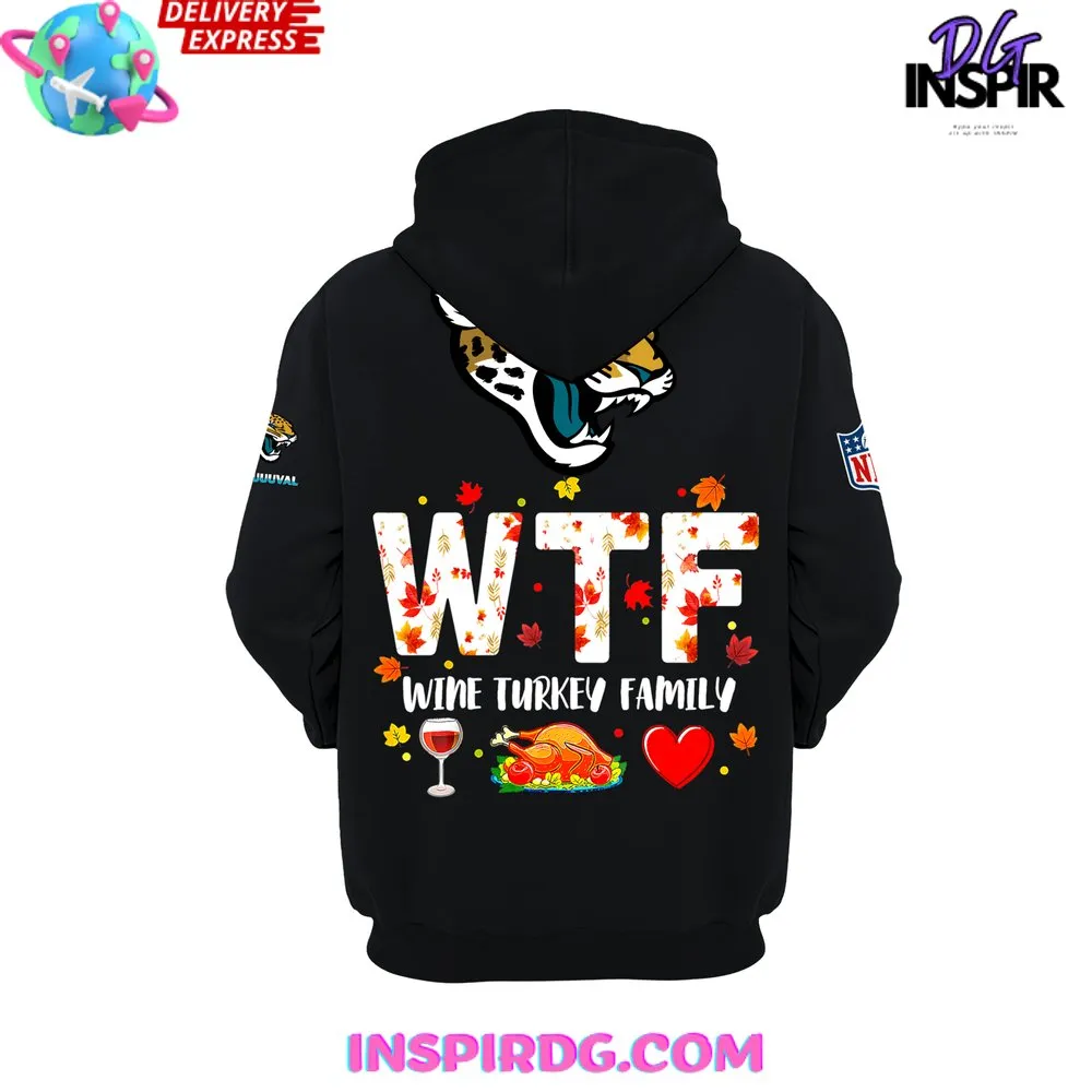 -Jacksonville Jaguars Wine Turkey Family Limited Edition Hoodie