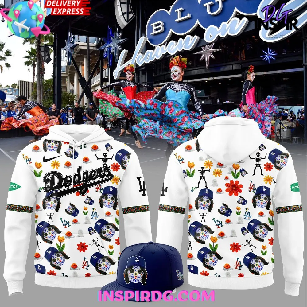 -Los Angeles Dodgers Dia De Los 2024 Hoodie