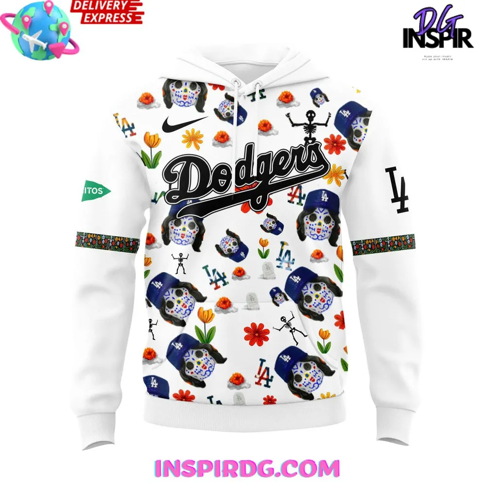 -Los Angeles Dodgers Dia De Los 2024 Hoodie