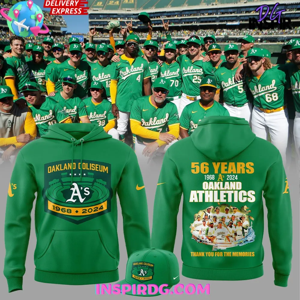 -Oakland Athletics Thank You For The Memories 2024 Hoodie