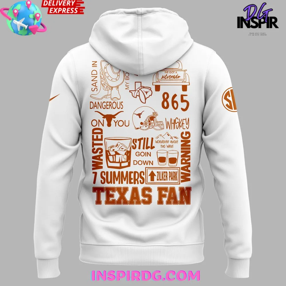 -Texas Longhorns x Austin City Limits Music 2024 White Hoodie