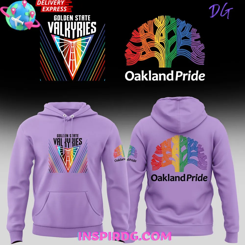 -WNBA Golden State Valkyries Oakland Pride Purple Hoodie