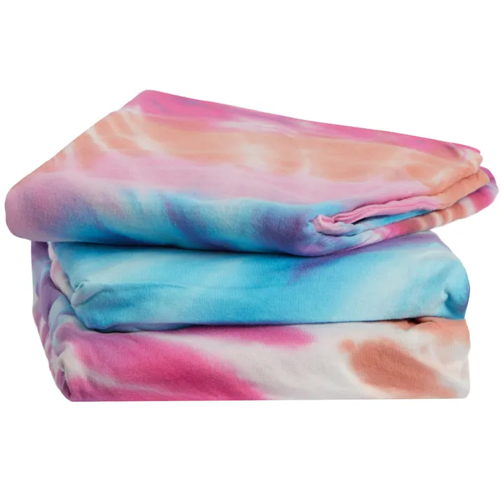 2 piece tie dye sheet sets