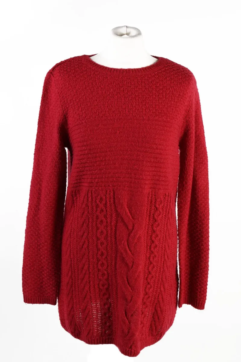 90s Retro Pullover Jumper Red L - Pepper Tree London