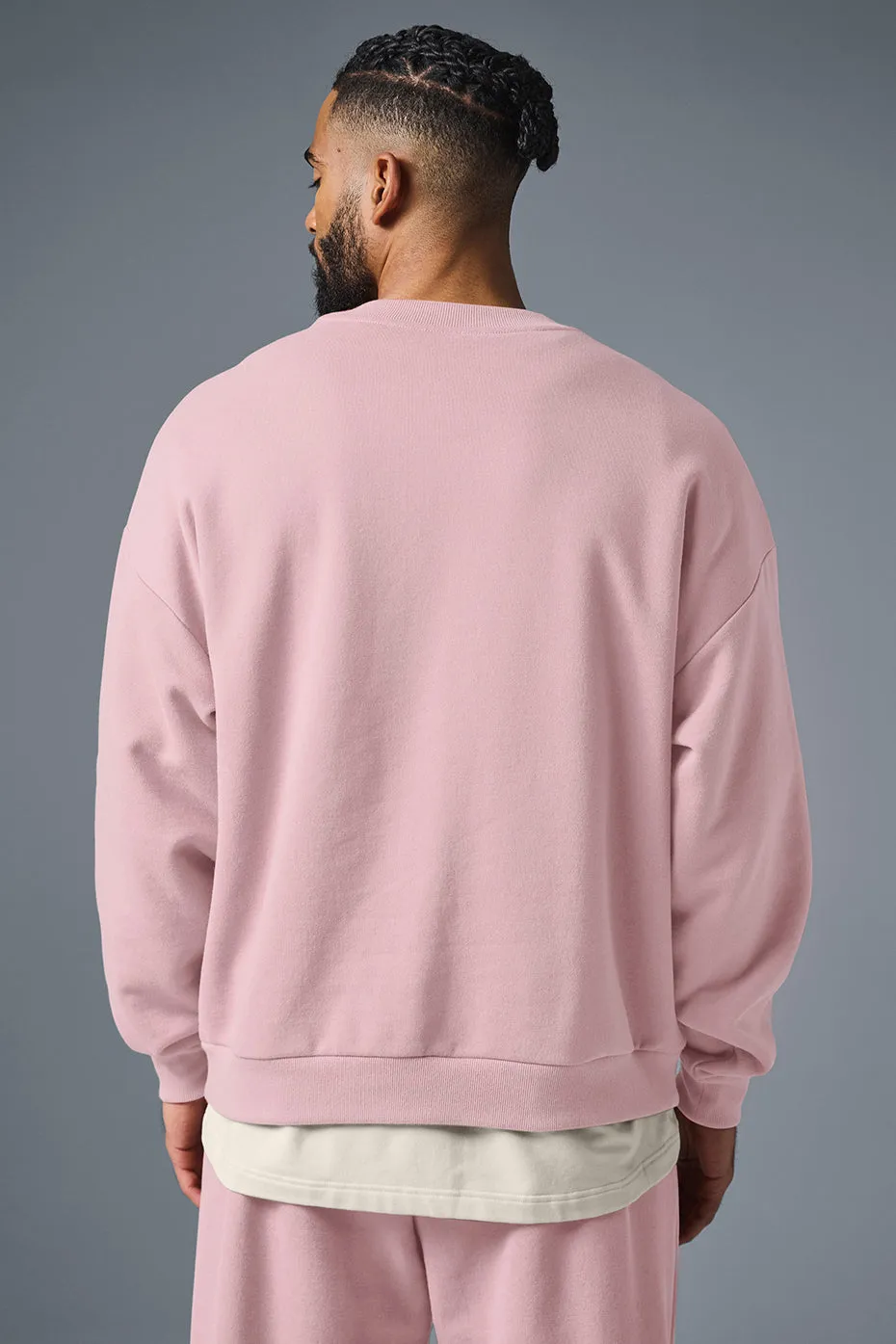 Accolade Crew Neck Pullover - Ballet Pink