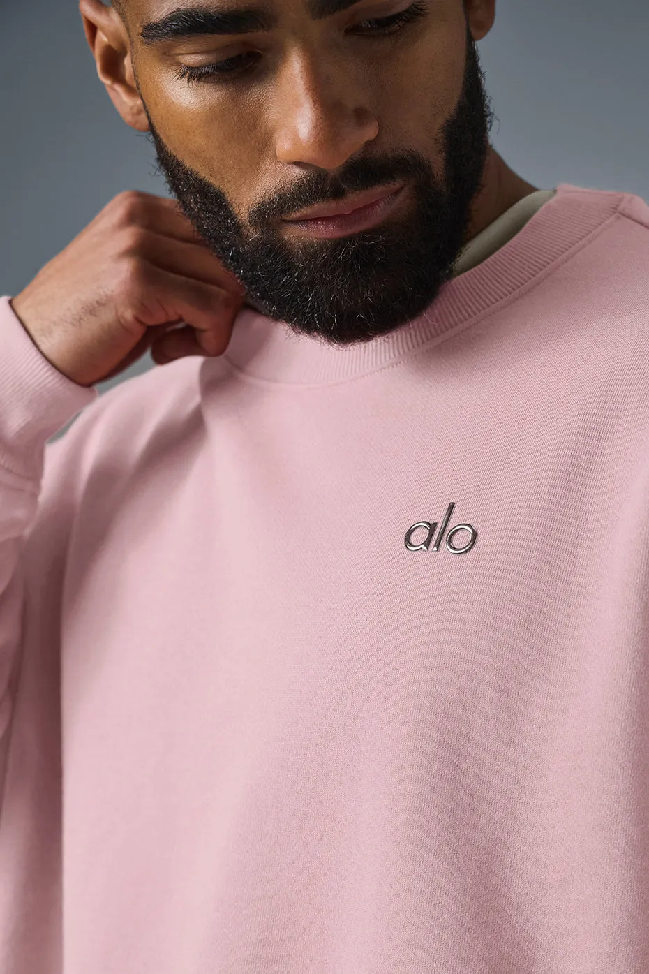 Accolade Crew Neck Pullover - Ballet Pink