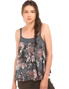 Aeropostale Floral Print Swing Tank Top