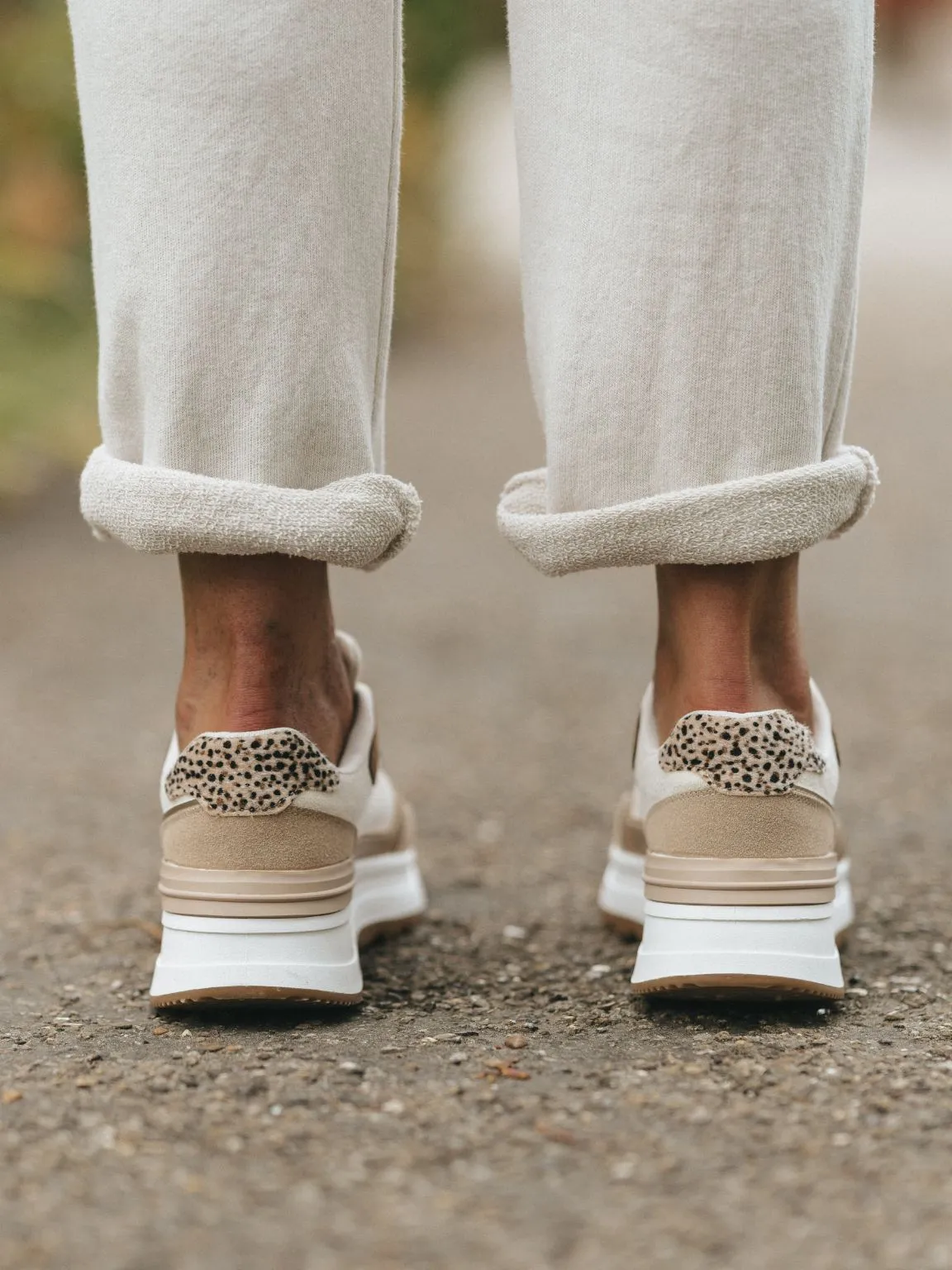 Animal Print Detail Trainers