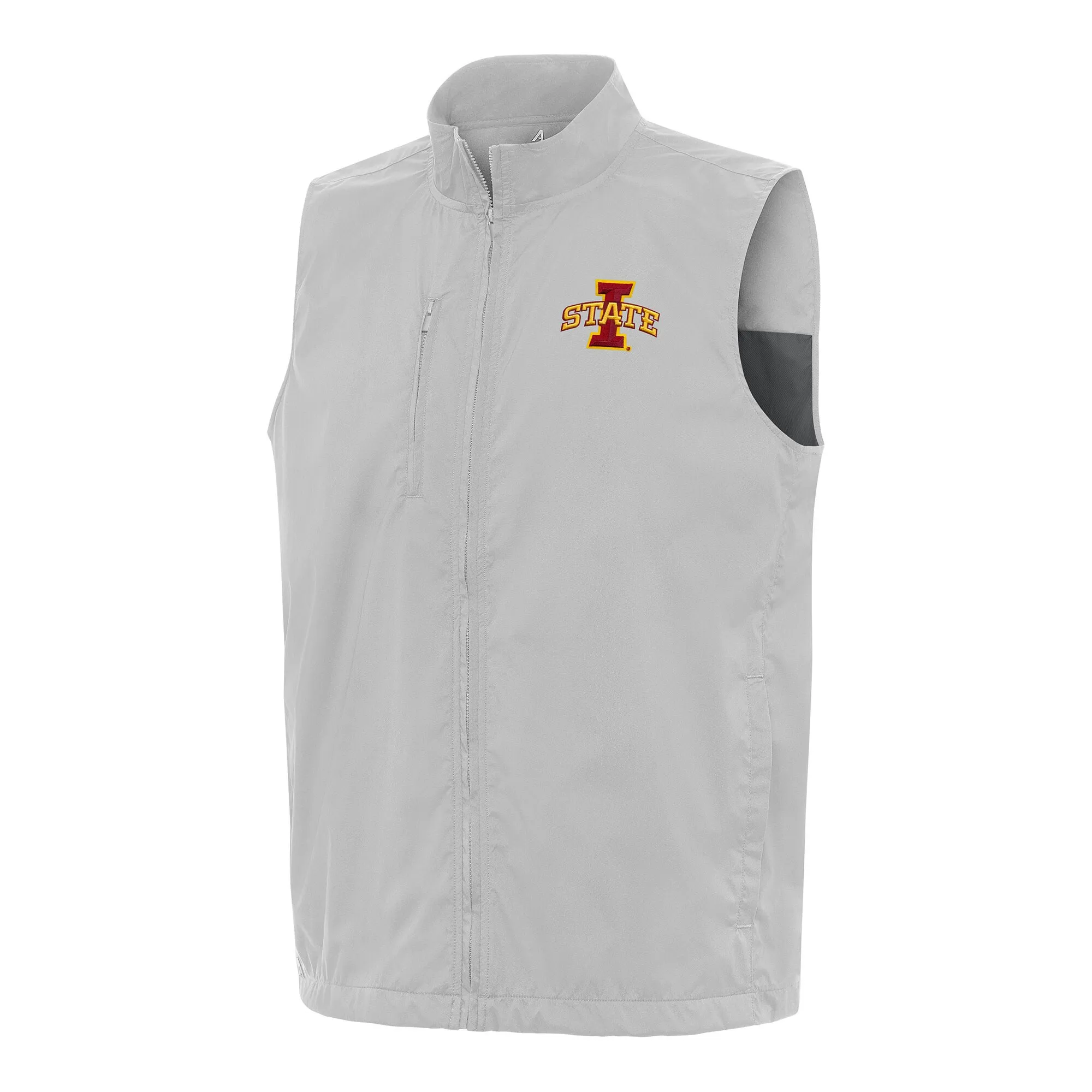 Antigua  Iowa State Cyclones Gray Brisk Full-Zip Vest