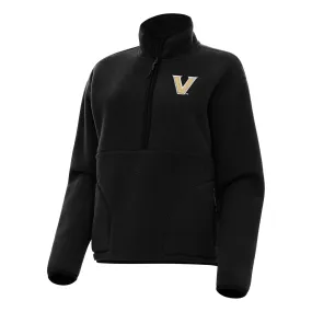 Antigua Vanderbilt Commodores Women's Black Figure Half-Zip Pullover Sweatshirt