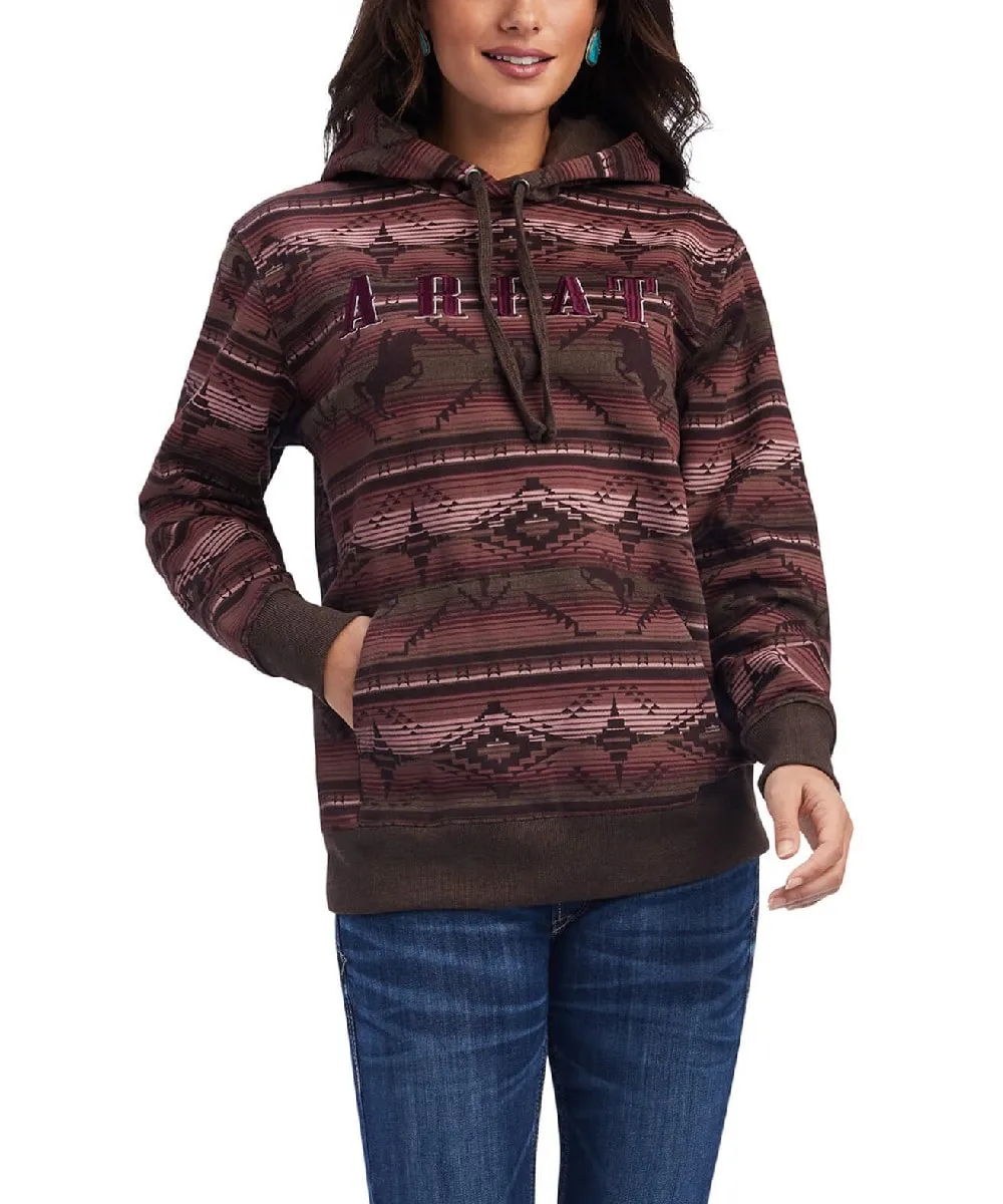 Ariat Women's REAL Allover Print Hoodie