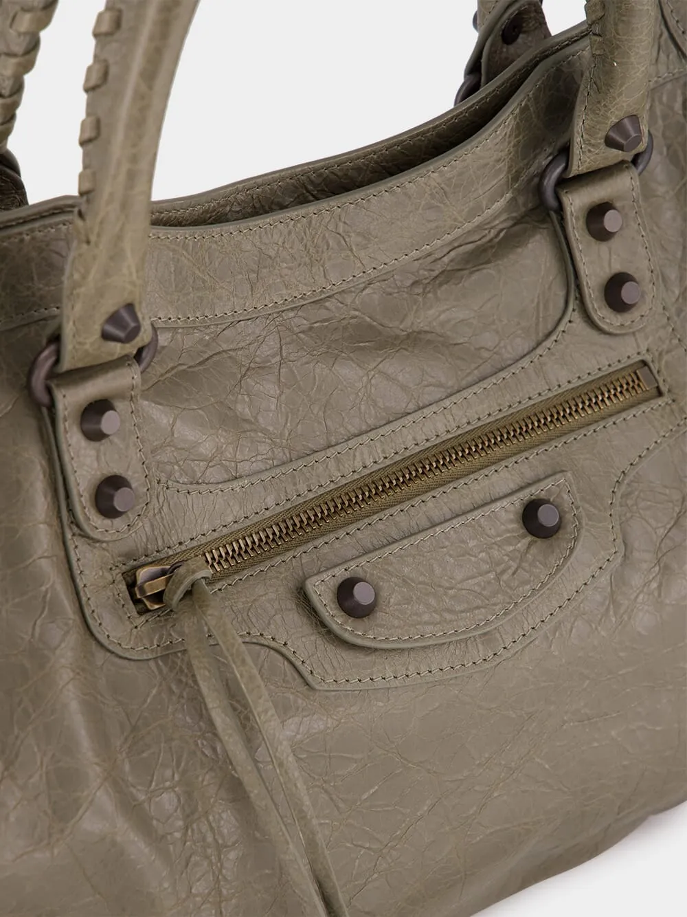 Army Green Le City Medium Bag