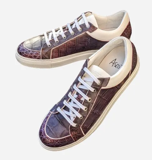 Ascot Sneakers - Purple Alligator