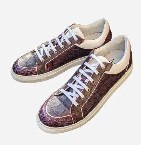 Ascot Sneakers - Purple Alligator