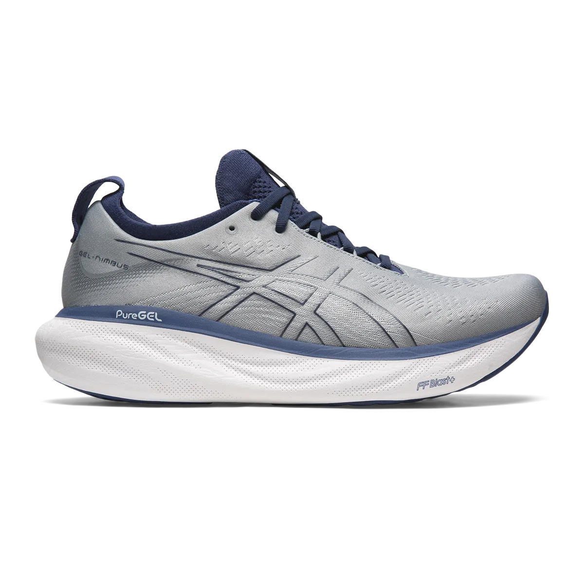 Asics Gel Nimbus 25 - Sheet Rock - Indigo Blue