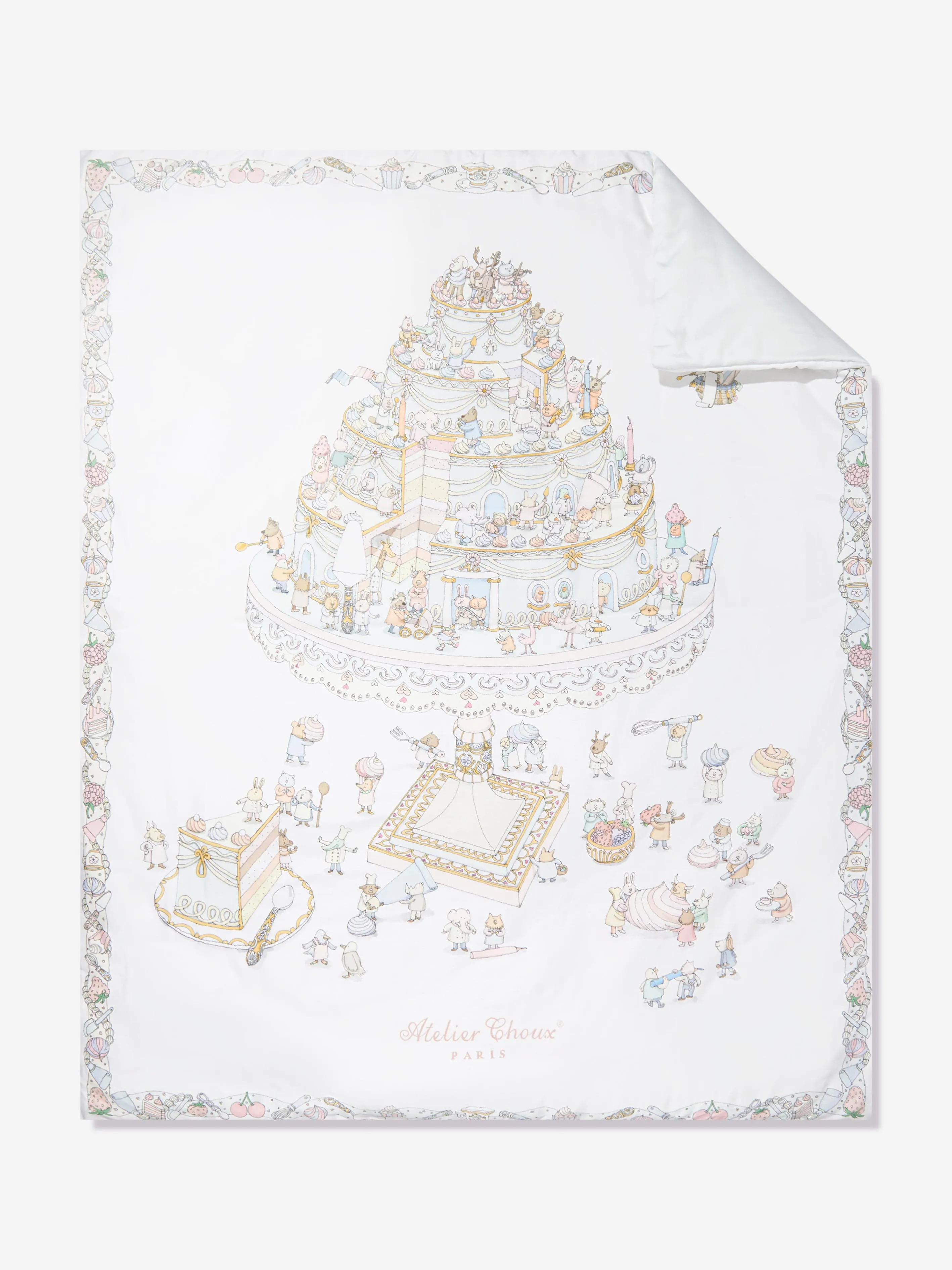 Atelier Choux Baby Le Gateau / Chateau Choux Reversible Quilt in Multicolour (130cm)