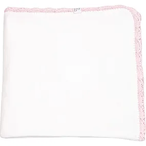 Baby Bloom Organics Pima Baby Blanket, Baby Rose