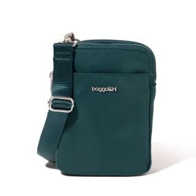 Baggallini Modern Take Two RFID Crossbody Color: Emerald Twill