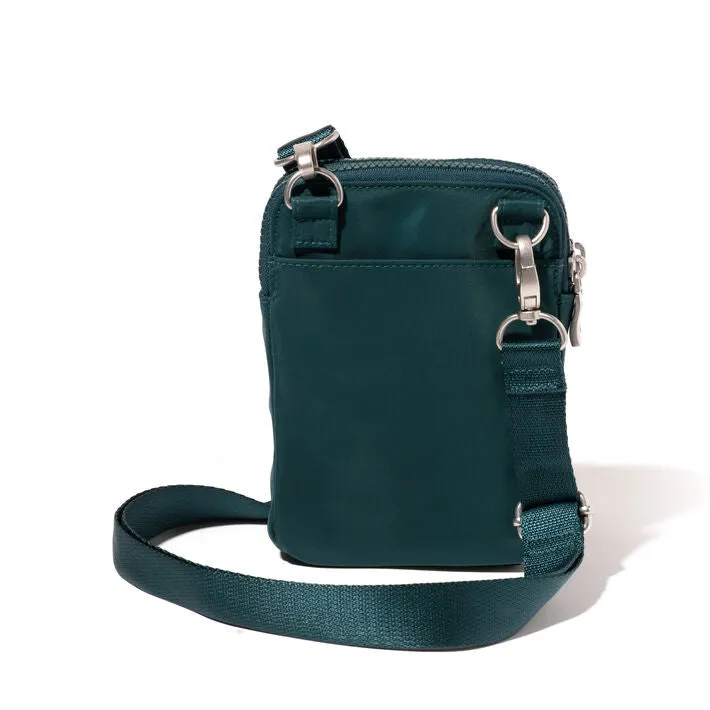 Baggallini Modern Take Two RFID Crossbody Color: Emerald Twill