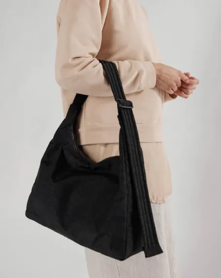 Baggu Nylon Shoulder Bag- Black