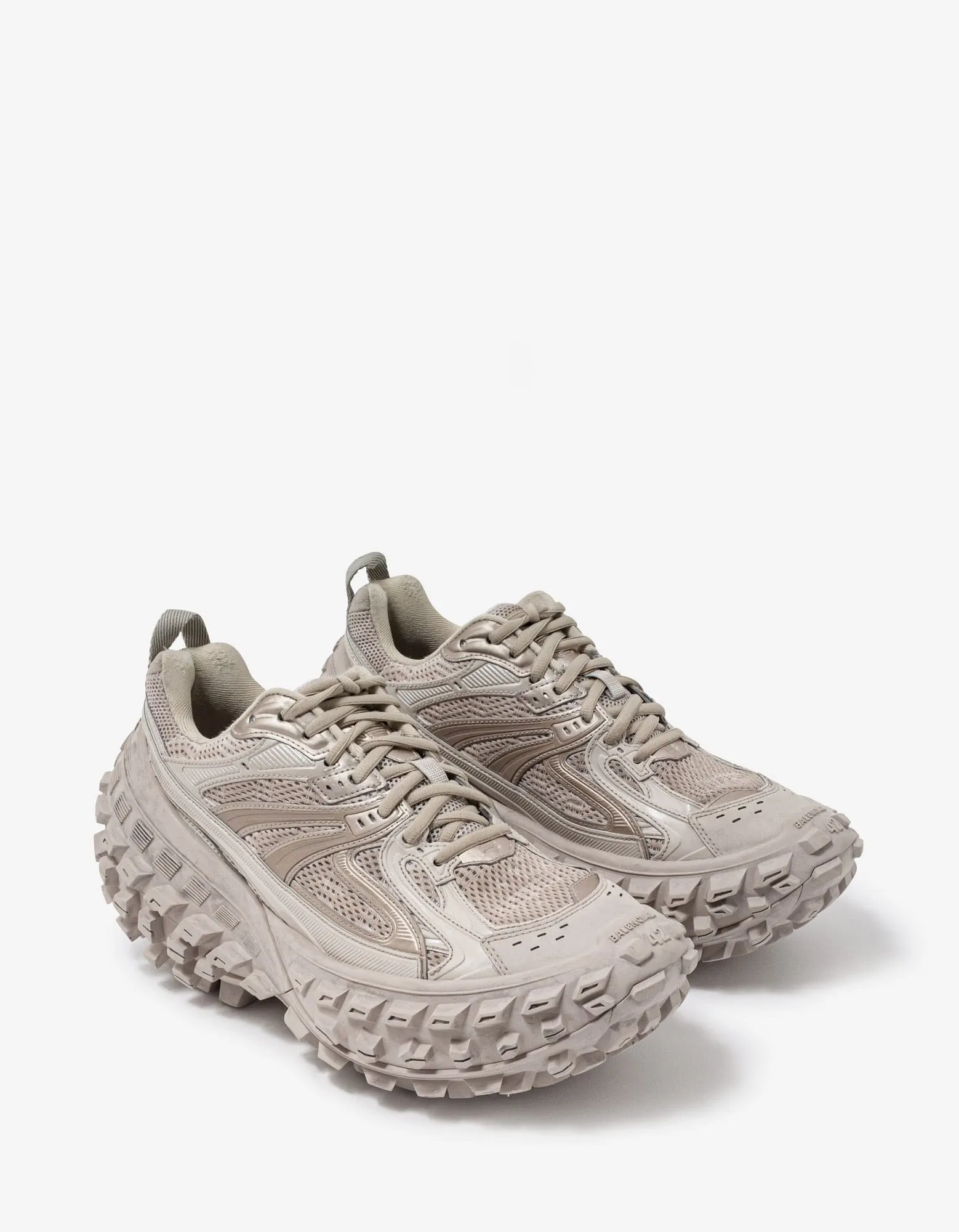 Balenciaga Beige Defender Trainers