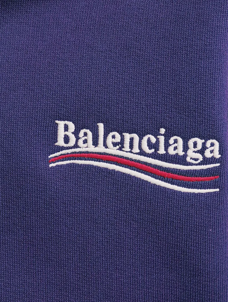 BALENCIAGA Kids Political Campaign Brushed Fleece Hoodie