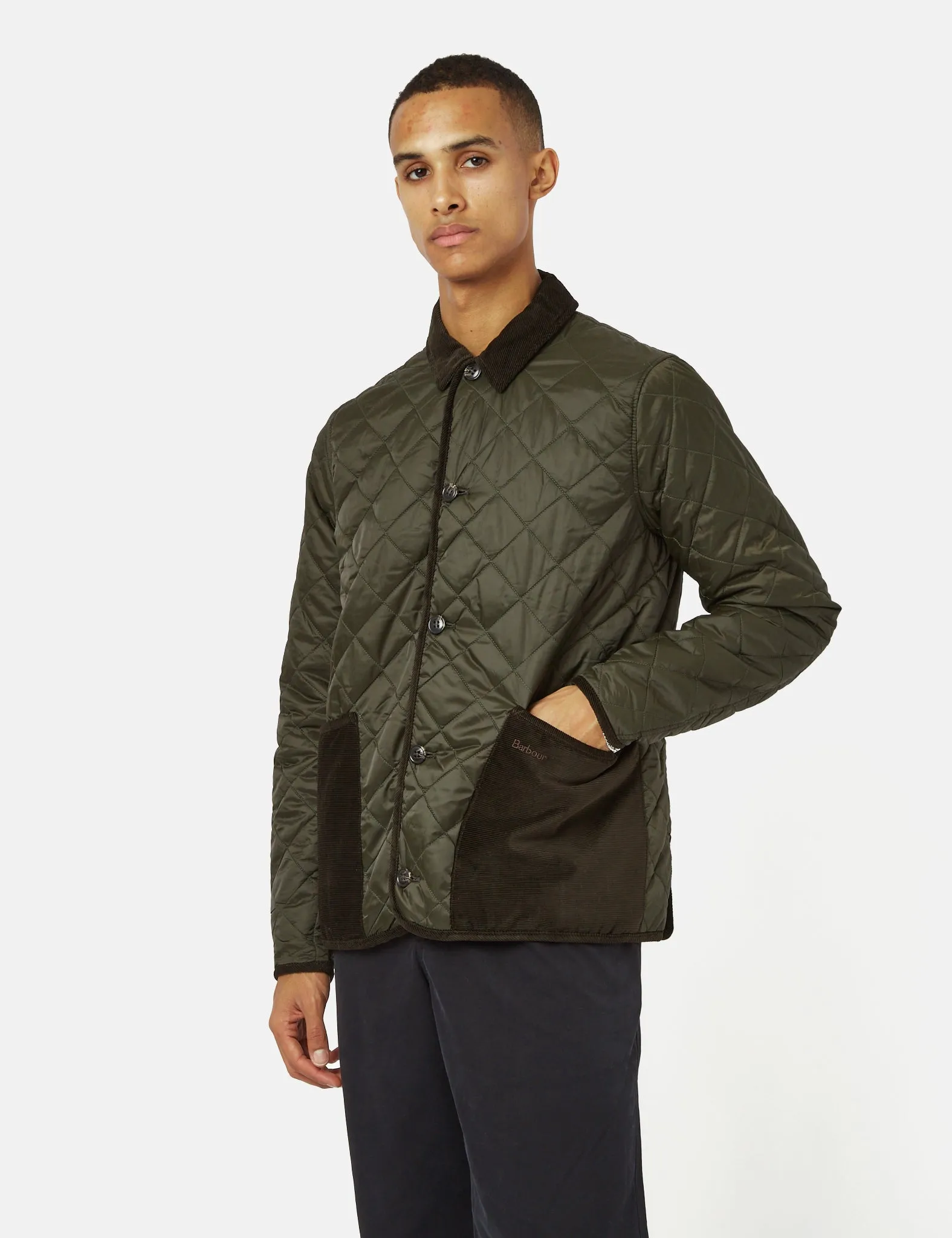 Barbour Hoxton Liddesdale Quilt Jacket - Sage Green