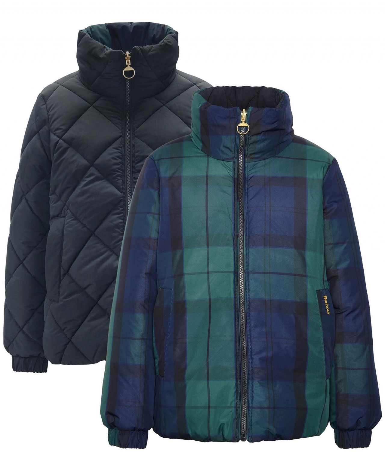 Barbour Reversible Hudswell Quilt Black