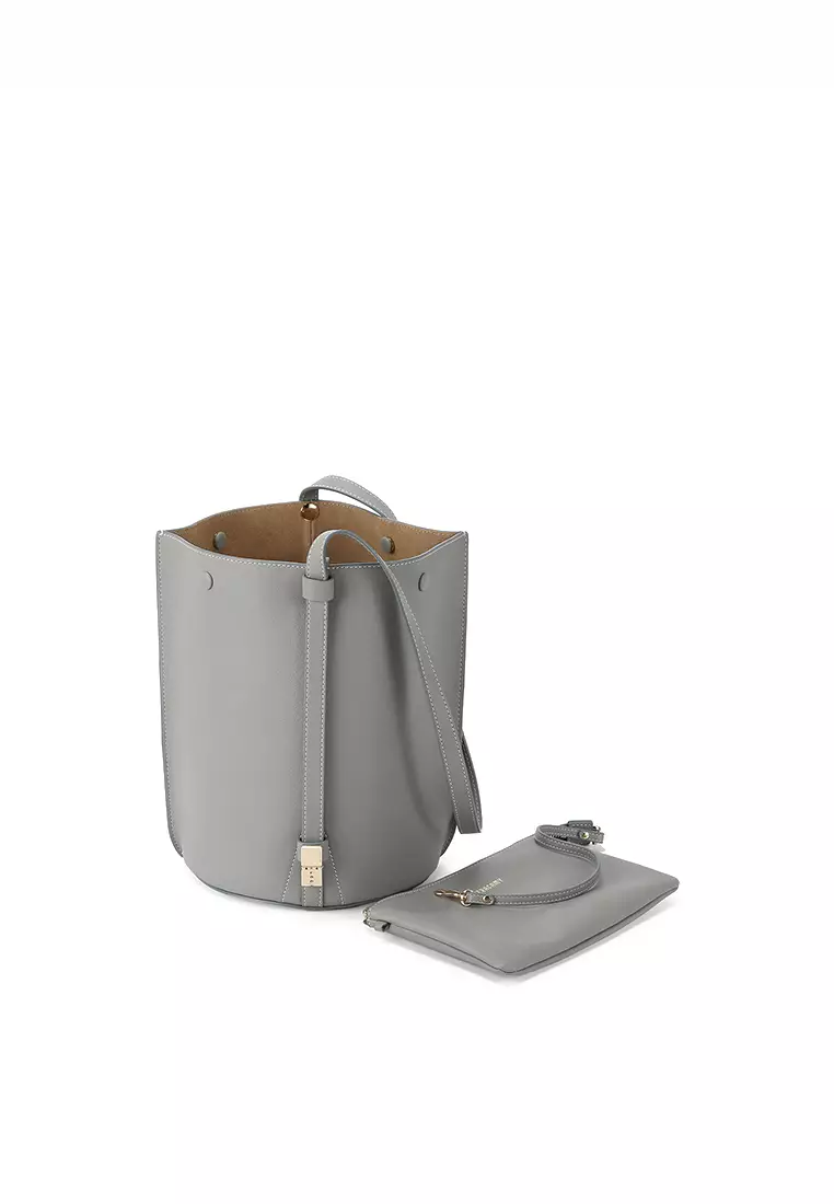 BERACAMY BERACAMY ORUKAMI Flat Hook Convertible Bucket Tote - Grey