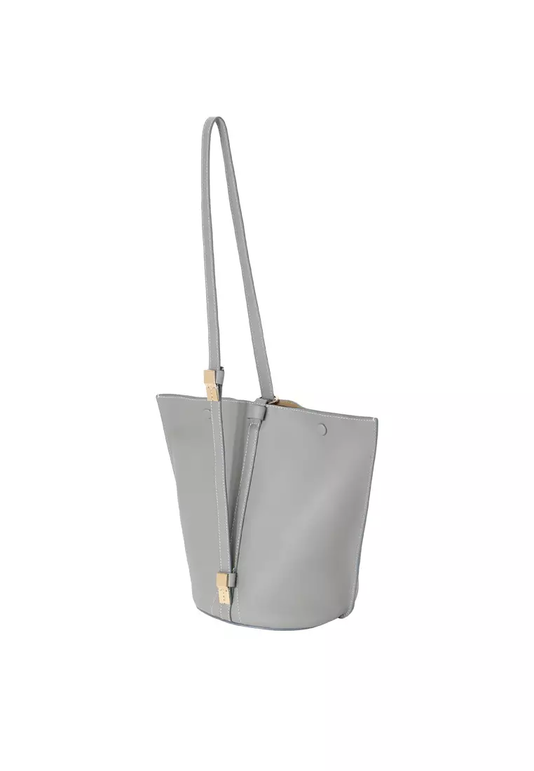 BERACAMY BERACAMY ORUKAMI Flat Hook Convertible Bucket Tote - Grey