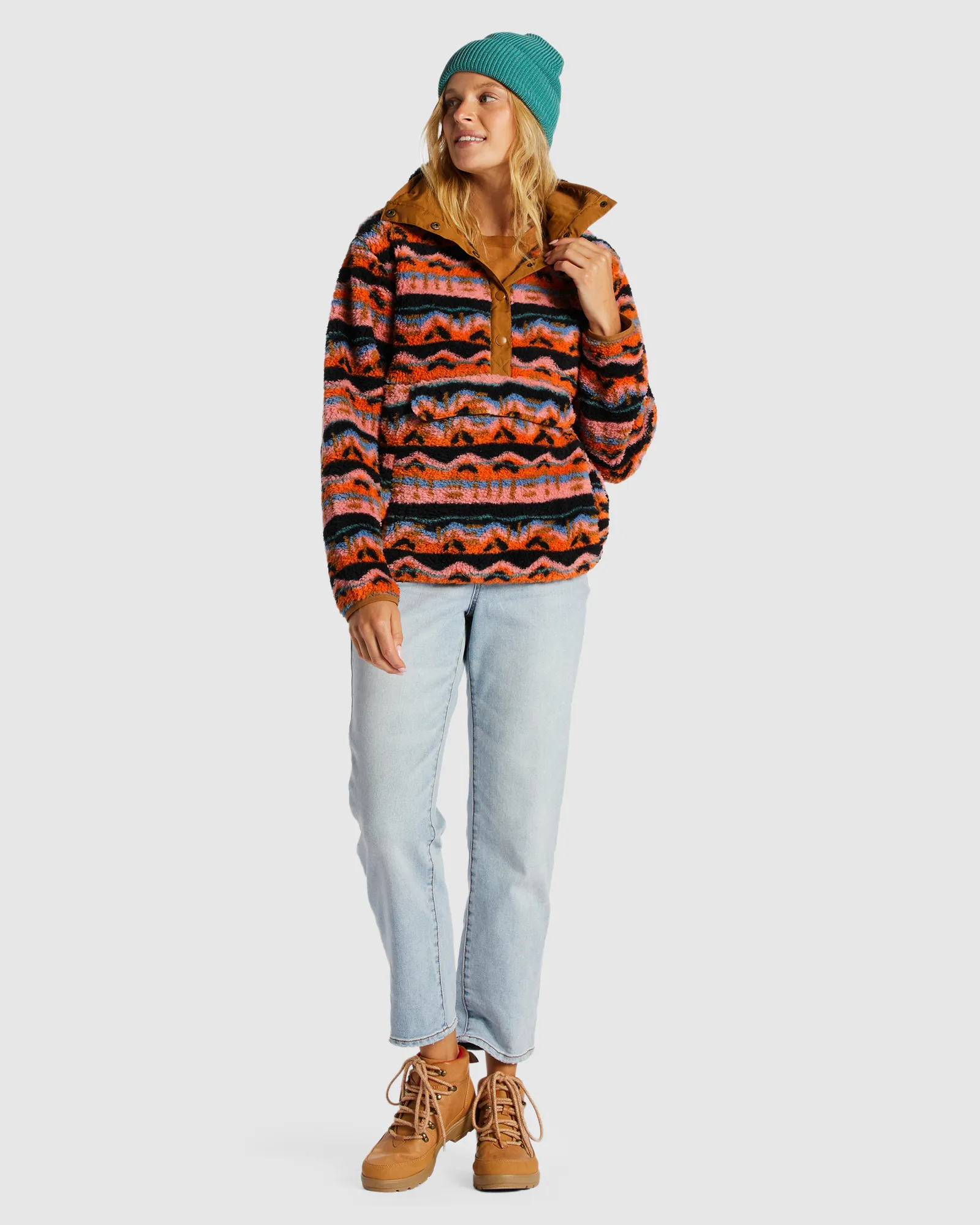 Billabong Switchback Pullover Fleece - Papaya | SurfStitch