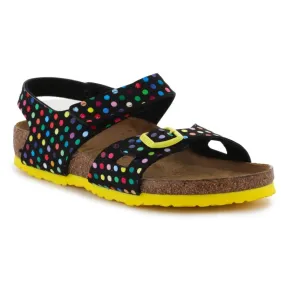 Birkenstock Colorado Rivet Logo Digital Dots Black Jr Sandals 1023611 multicolored