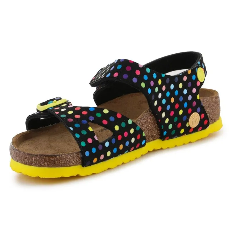 Birkenstock Colorado Rivet Logo Digital Dots Black Jr Sandals 1023611 multicolored