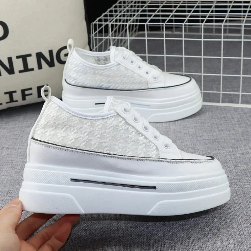 Black And White Platform Sneakers