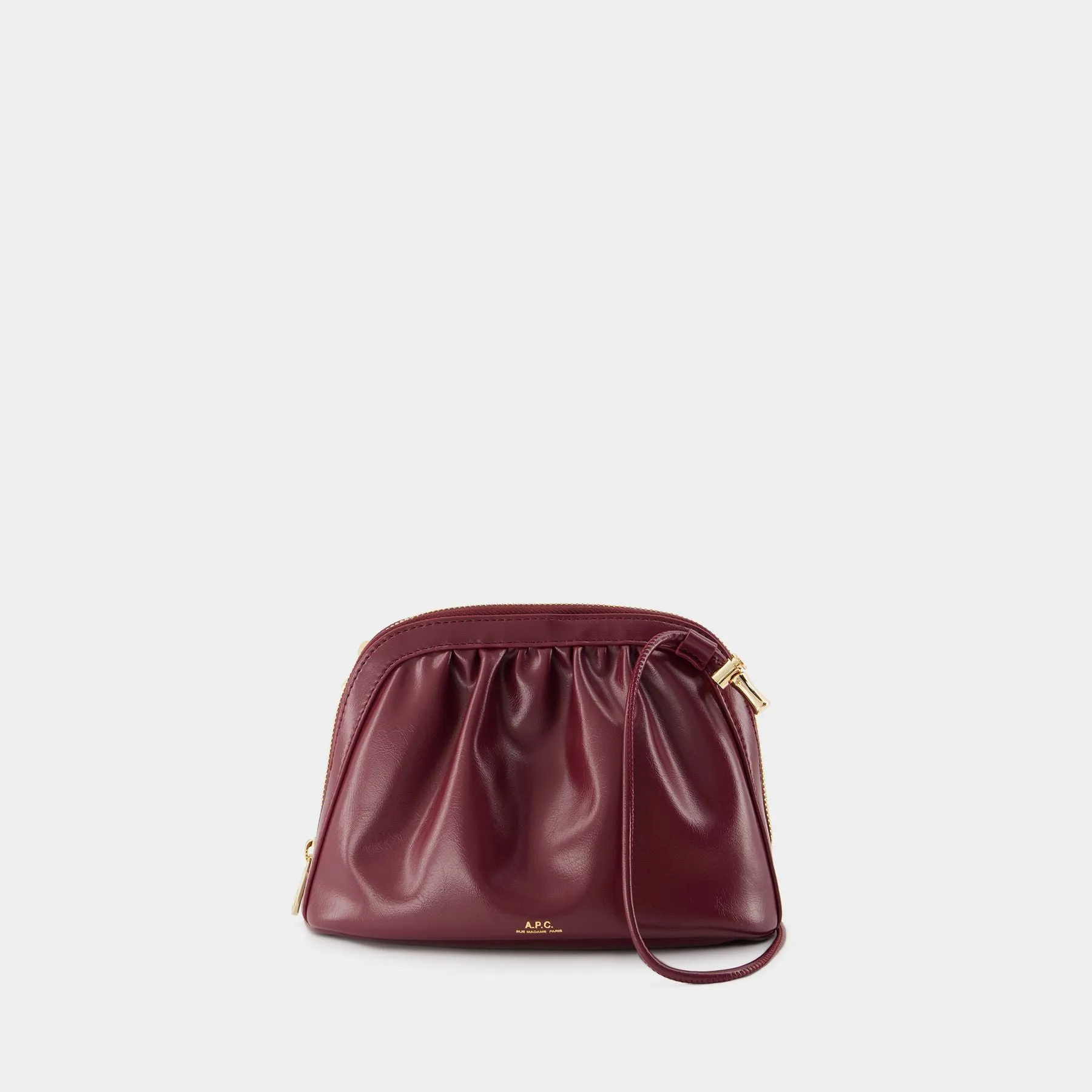 Bourse Ninon Crossbody - A.P.C. - Synthetic - Burgundy