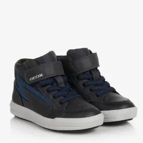 Boys Blue High Top Trainers