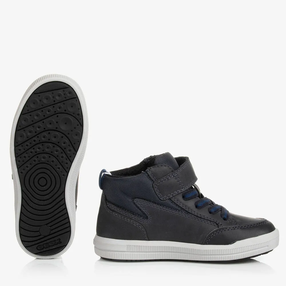 Boys Blue High Top Trainers