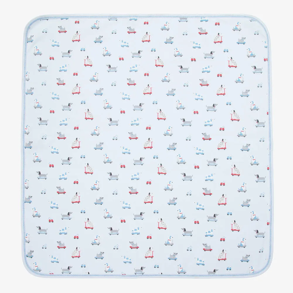 Boys Skateboarding Pups Blanket (73cm)