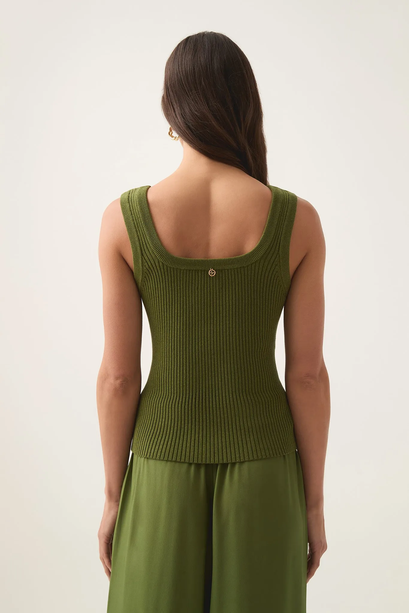 Bronte Scoop Neck Rib Tank