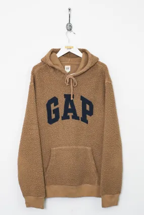 Brown GAP Sherpa Fleece Hoodie (L)