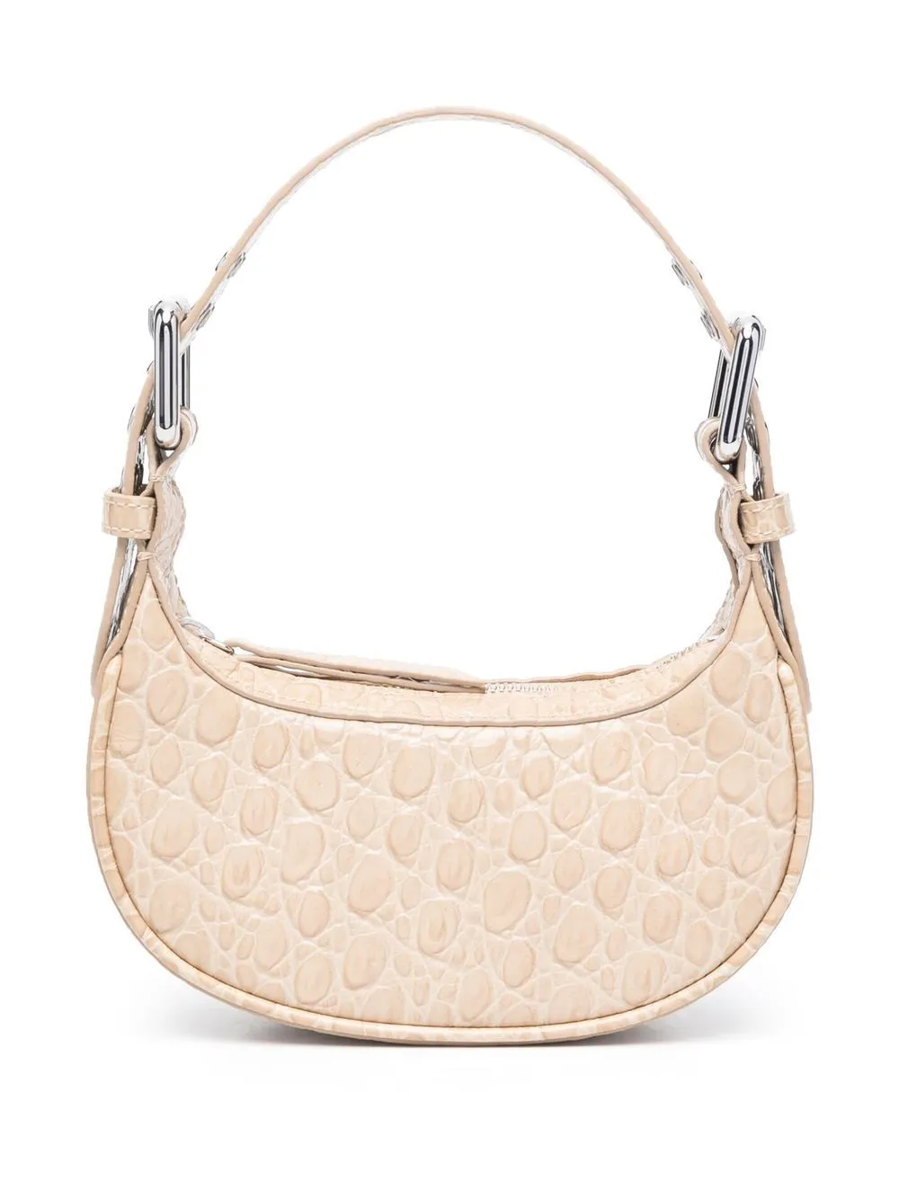 By Far Pre    By Far Pre Mini Soho Croco Embossed Leather Shoulder Bag