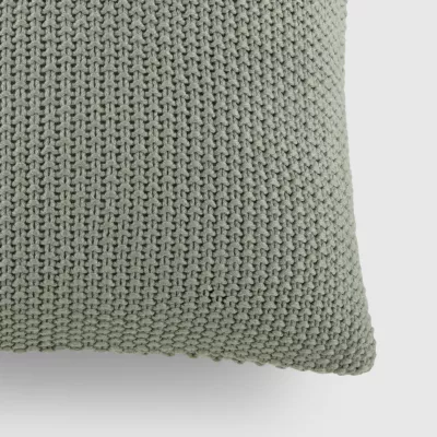 Casual Comfort Stitch Knit Acrylic Square Throw Pillow