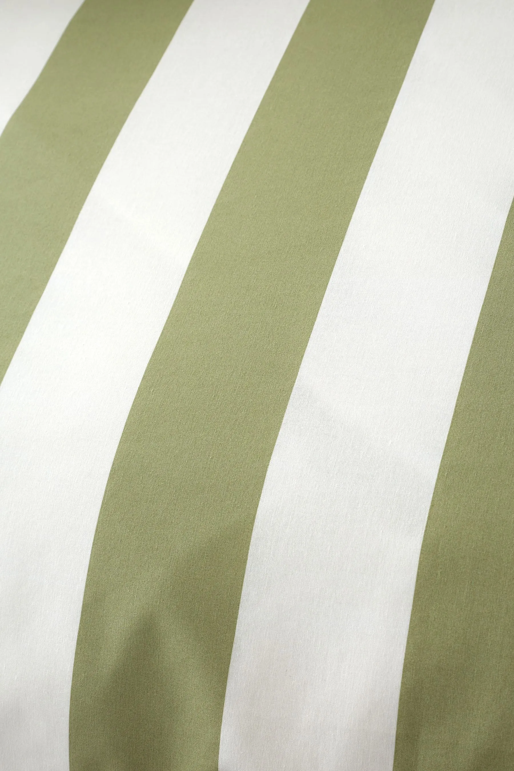 Catherine Lansfield Green Cove Stripe Reversible Duvet Cover Set