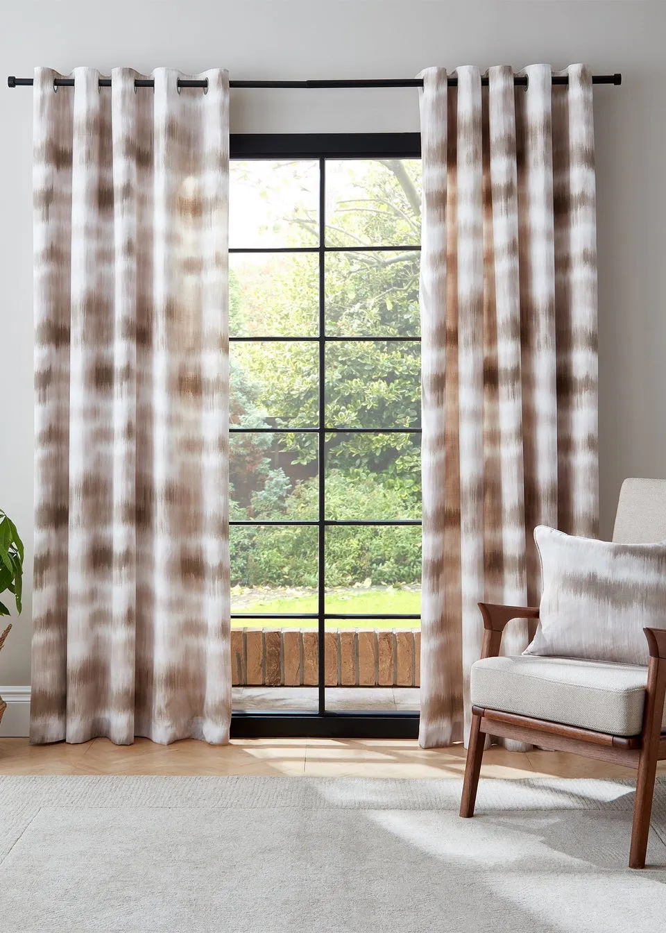 Catherine Lansfield Ombre Texture Thermal Eyelet Curtains