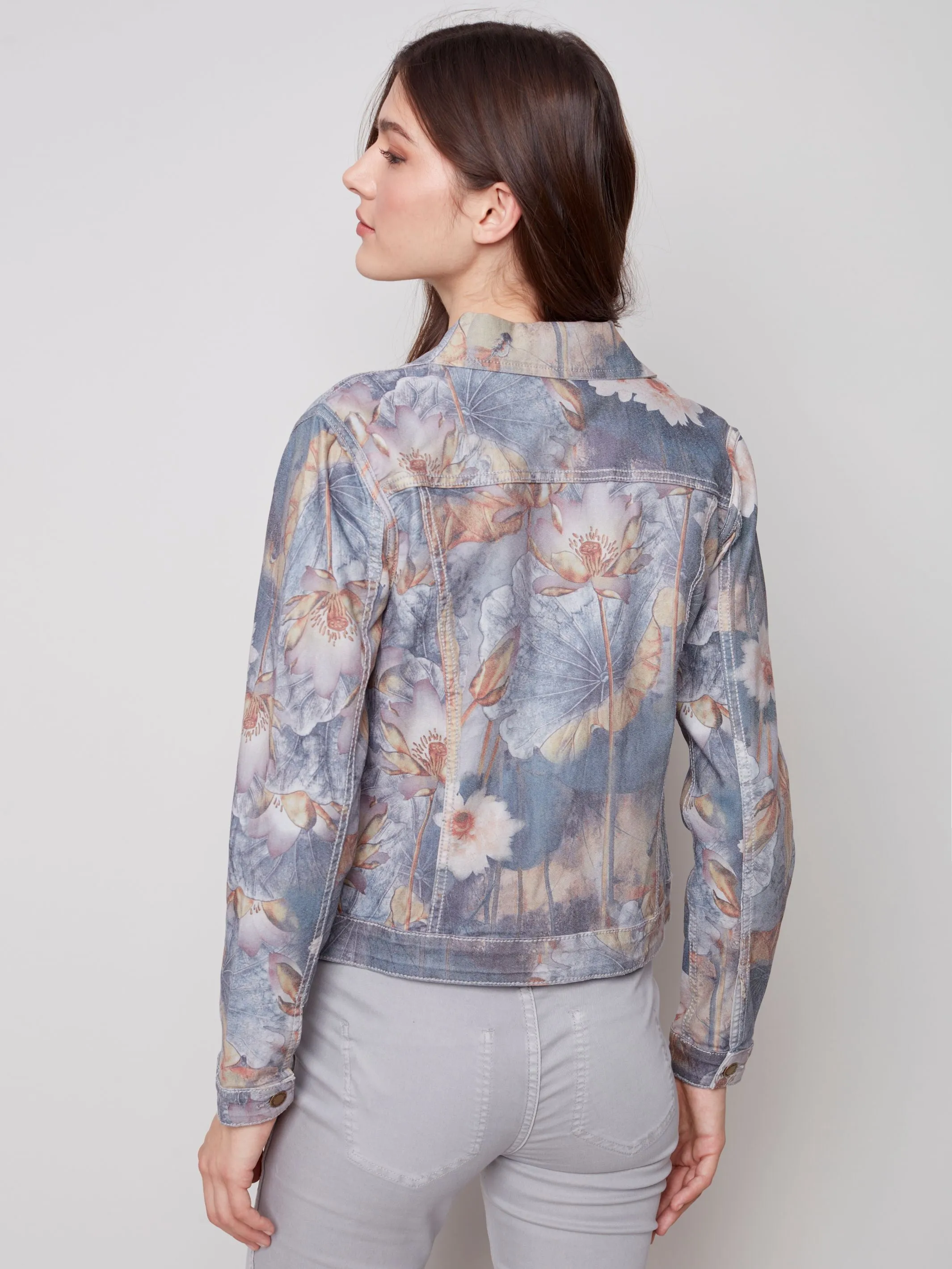 Charlie B Reversible Printed Denim Jacket