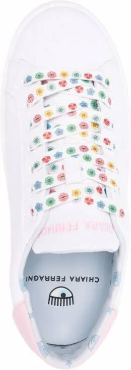 Chiara Ferragni Eyestar motif platform sneakers White